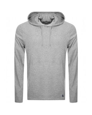 Ralph Lauren Long Sleeved Hooded T Shirt - Grey