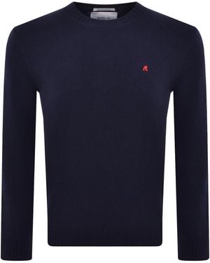 Replay Crew Neck Knit Sweater - Blue