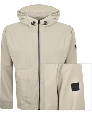 BOSS Boss Ze Full Zip Hoodie - Natural