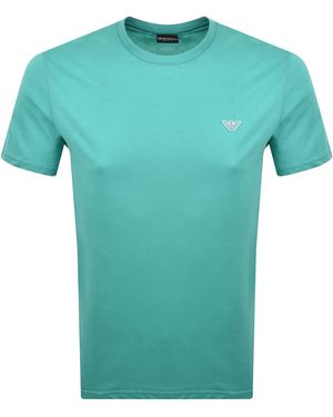 Armani Emporio Logo T Shirt - Green