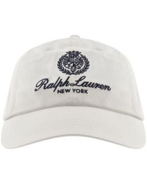 Ralph Lauren Woven Baseball Cap - White