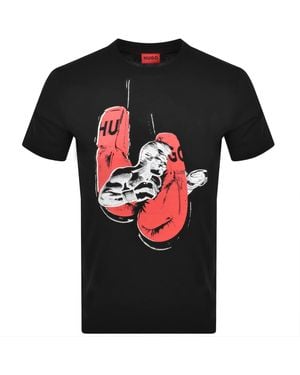 HUGO Diboxer Crew Neck T Shirt - Black