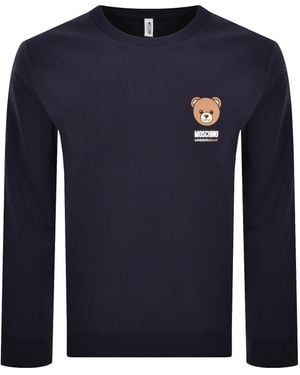 Moschino Underwear Logo Sweatshirt - Blue