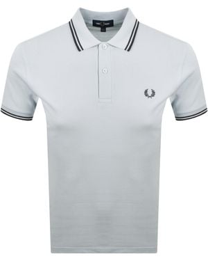 Fred Perry Twin Tipped Polo T Shirt - Grey