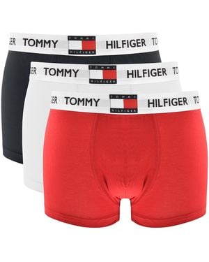 Tommy Hilfiger Underwear 3 Pack Trunks - Red