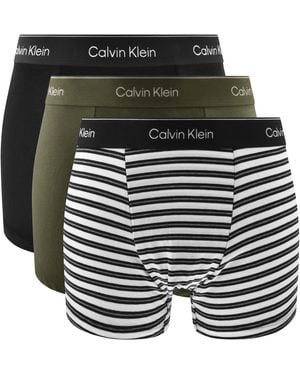 Calvin Klein Underwear 3 Pack Icon Trunks - Black