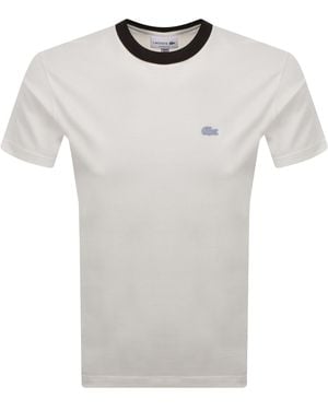 Lacoste Color Block T Shirt - Gray