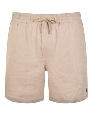 Ralph Lauren Linen Prepster Shorts - Natural