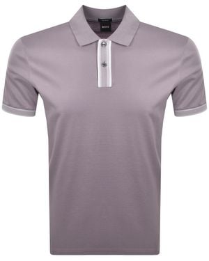 BOSS BUSINESS Boss Parlay Polo T Shirt - Purple