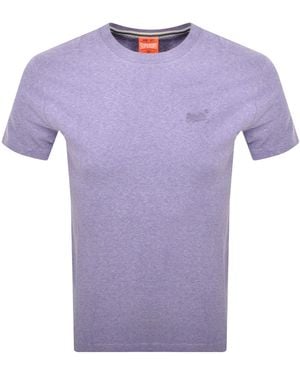 Superdry Essential Logo T Shirt - Purple