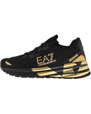 EA7 Emporio Armani Logo Trainers - Black