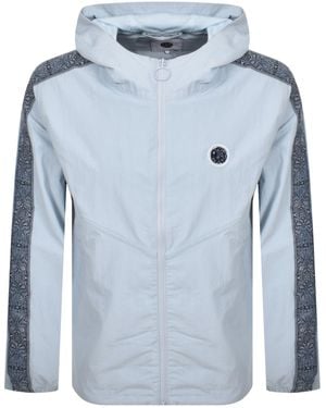 Pretty Green Eclipse Tape Hooded Jacket - Blue