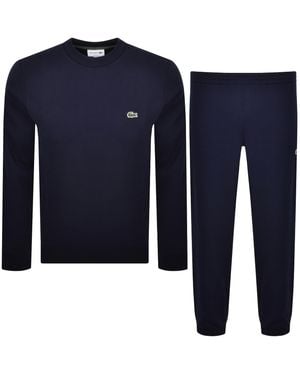 Lacoste Crew Neck Tracksuit - Blue