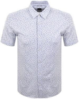 BOSS BUSINESS Boss Roan Slim Fit Shirt Light - Blue