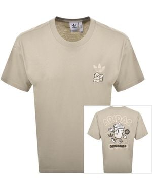 adidas Originals Iced Latte T Shirt Wonder - Natural