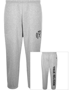 TRUE RELIGION Buddha Face Joggers - Grey
