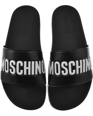 Moschino Pool Sliders - Black