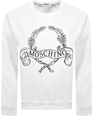 Moschino Logo Sweatshirt - White