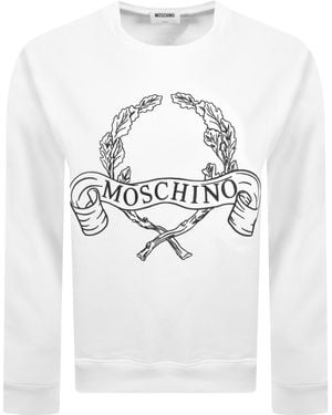 Moschino Logo Sweatshirt - White