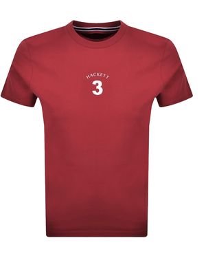 Hackett Heritage Number T Shirt Chilli - Red