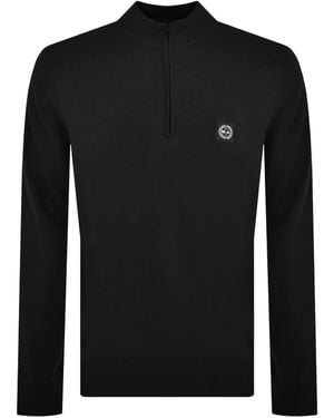 Marshall Artist Siren Quarter Zip Jumper - Black