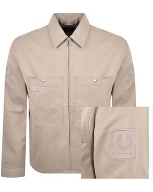 Belstaff Competition Twill Overshirt - Natural