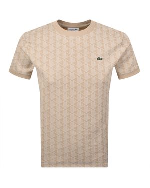 Lacoste Logo T Shirt - Natural