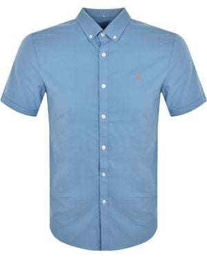Farah Brewer Slim Short Sleeve Shirt - Blue