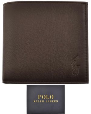 Ralph Lauren Billfold Leather Wallet - Brown