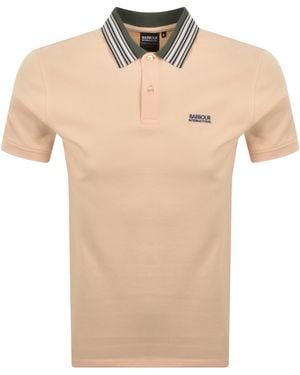 Barbour Neville Polo T Shirt - Natural