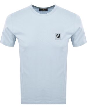 Belstaff Short Sleeve Logo T Shirt Sky - Blue