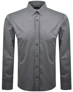 BOSS BUSINESS Boss P Joe Long Sleeve Shirt - Grey