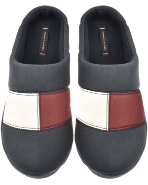 Tommy Hilfiger Flag House Slippers - Black
