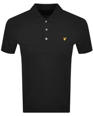 Lyle & Scott Short Sleeved Polo T Shirt - Black