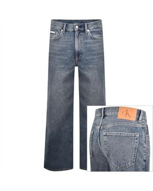 Calvin Klein Jeans Straight Fit Jeans Light - Blue