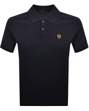 Belstaff Logo Polo T Shirt Dark Ink - Blue