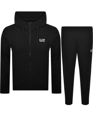 EA7 Emporio Armani Logo Tracksuit - Black