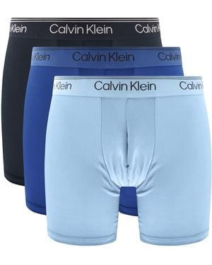 Calvin Klein Underwear 3 Pack Boxer Briefs - Blue