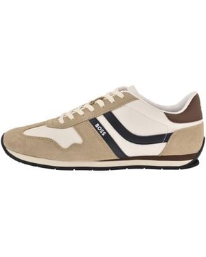 BOSS BUSINESS Boss Levon Runner Trainers Open - White