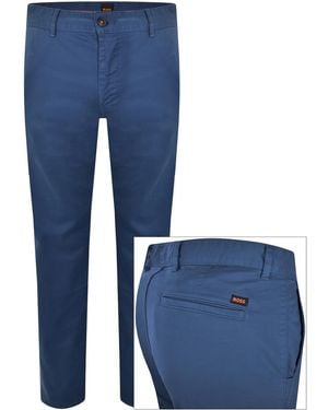 BOSS Boss Chino Slim Trousers - Blue