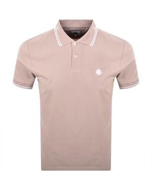 Pretty Green Barton Polo T Shirt Dusky - Pink