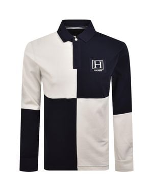 Hackett Heritage Quad Rugby Polo Old - Blue