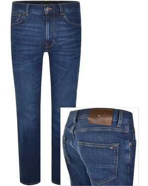 Tommy Hilfiger Denton Straight Fit Jeans Dark Wash - Blue