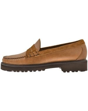 G.H. Bass & Co. Weejun Larson Leather Loafers Mid - Brown