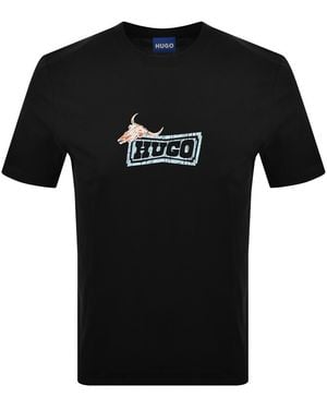 HUGO Nadero T Shirt - Black