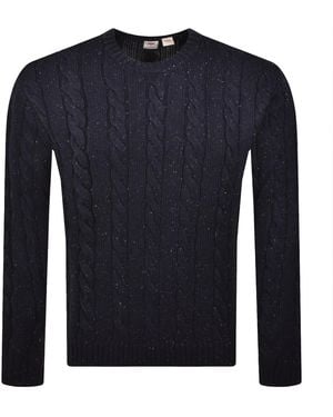 Levi's Wool Blend Knit Jumper - Blue
