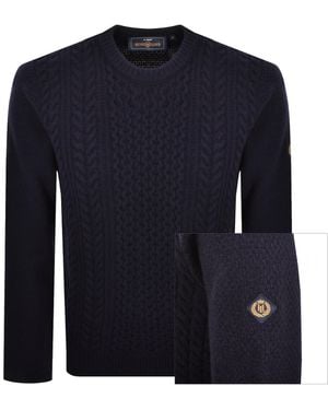 Henri Lloyd Cable Knit Sweater - Blue