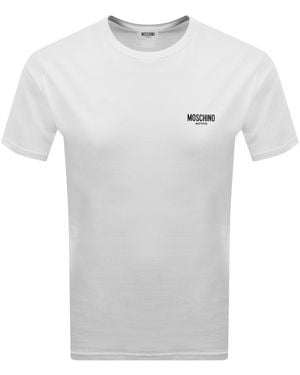 Moschino Active Short Sleeve T Shirt - White