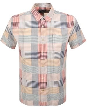 Barbour Oakshore Short Sleeve Shirt - Red