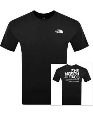 The North Face Mountain Sketch T Shirt - Black